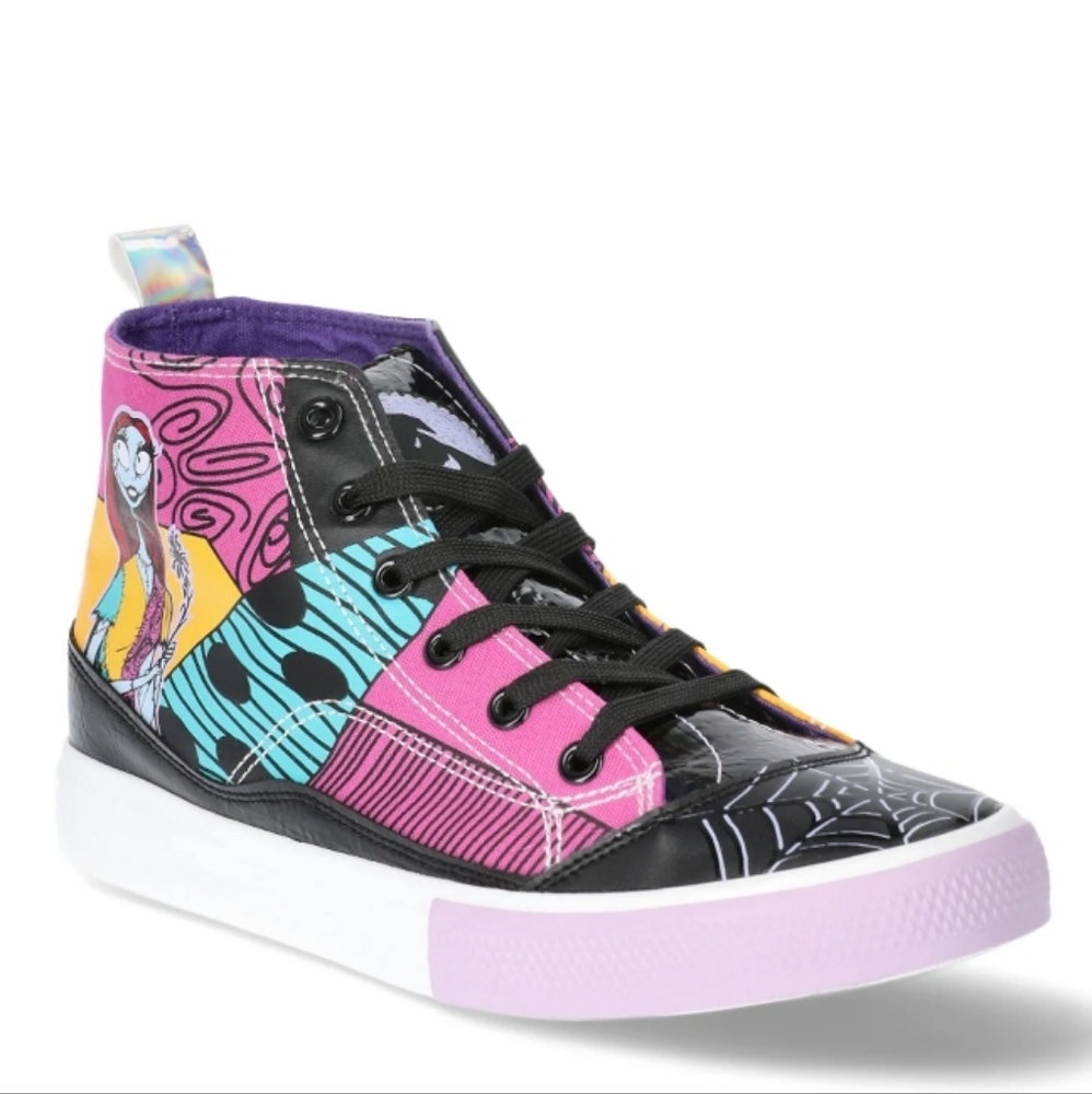 🎃Jack & Sally Nightmare Before Christmas High-Top Sneakers Character Design,NWT
